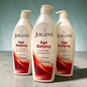 Jergens Age Defying Multi-Vitamin Moisturizer Lotion 20.2oz 3-Pack Exp 10/2026